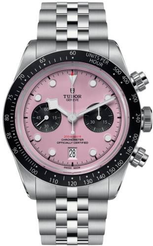 Tudor Black Bay Chrono Pink Dial 41mm Steel Bracelet - M79360N-0019 - 2025 - Pre-owned