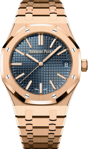 Audemars Piguet Royal Oak 41mm Selfwinding "50th Anniversary" Rose Gold Blue Dial - 15510OR.OO.1320OR.01