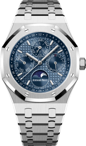 Audemars Piguet Royal Oak 41mm Perpetual Calendar Stainless Steel Blue Dial - 26574ST.OO.1220ST.03