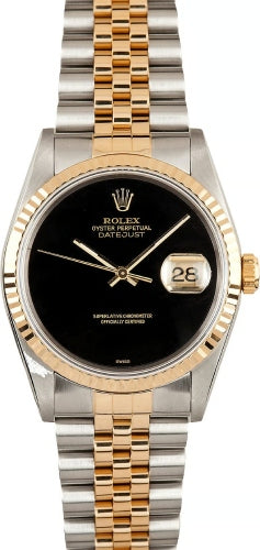 Rolex DateJust Jubilee Onyx Dial Watch - 16233 - 1991 - Mint Pre-owned